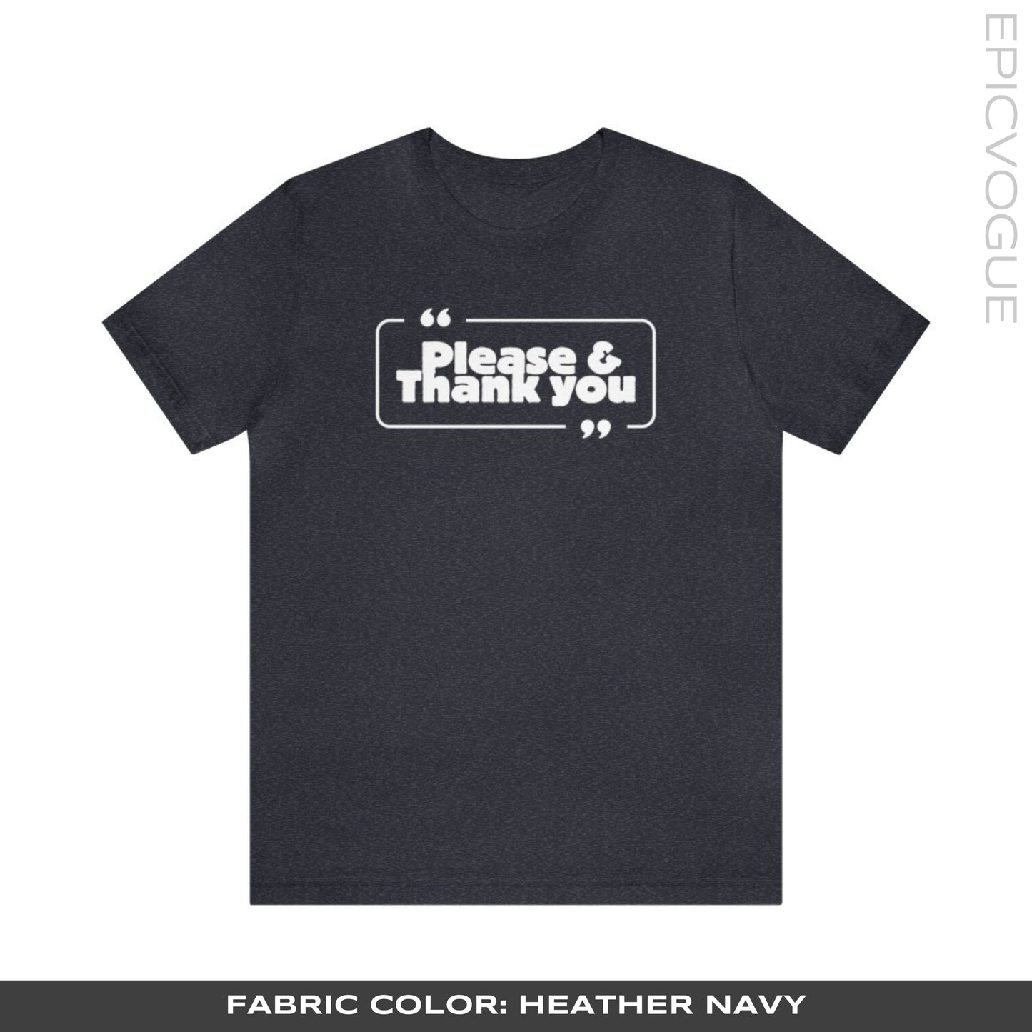 Heather Navy T-Shirt