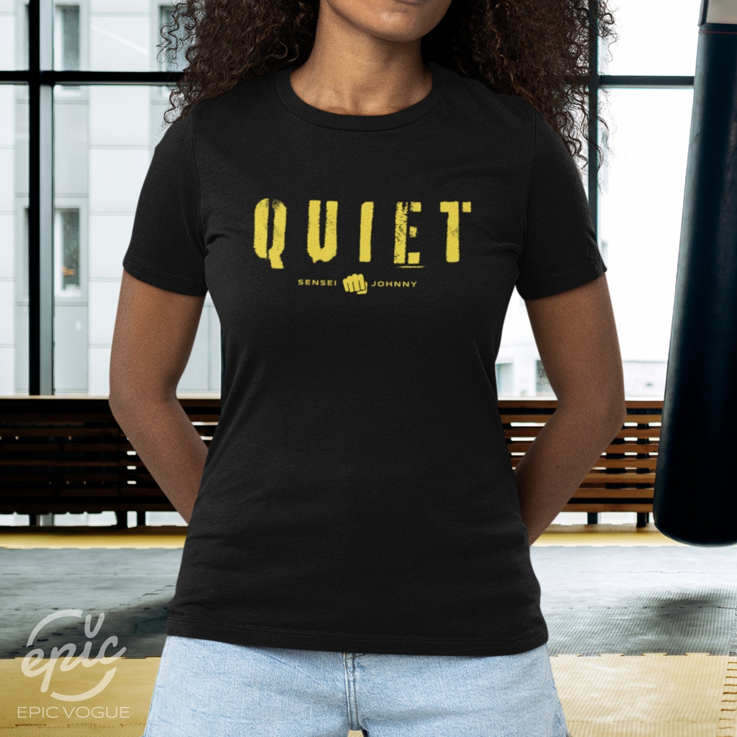 Quiet, Black T-Shirt