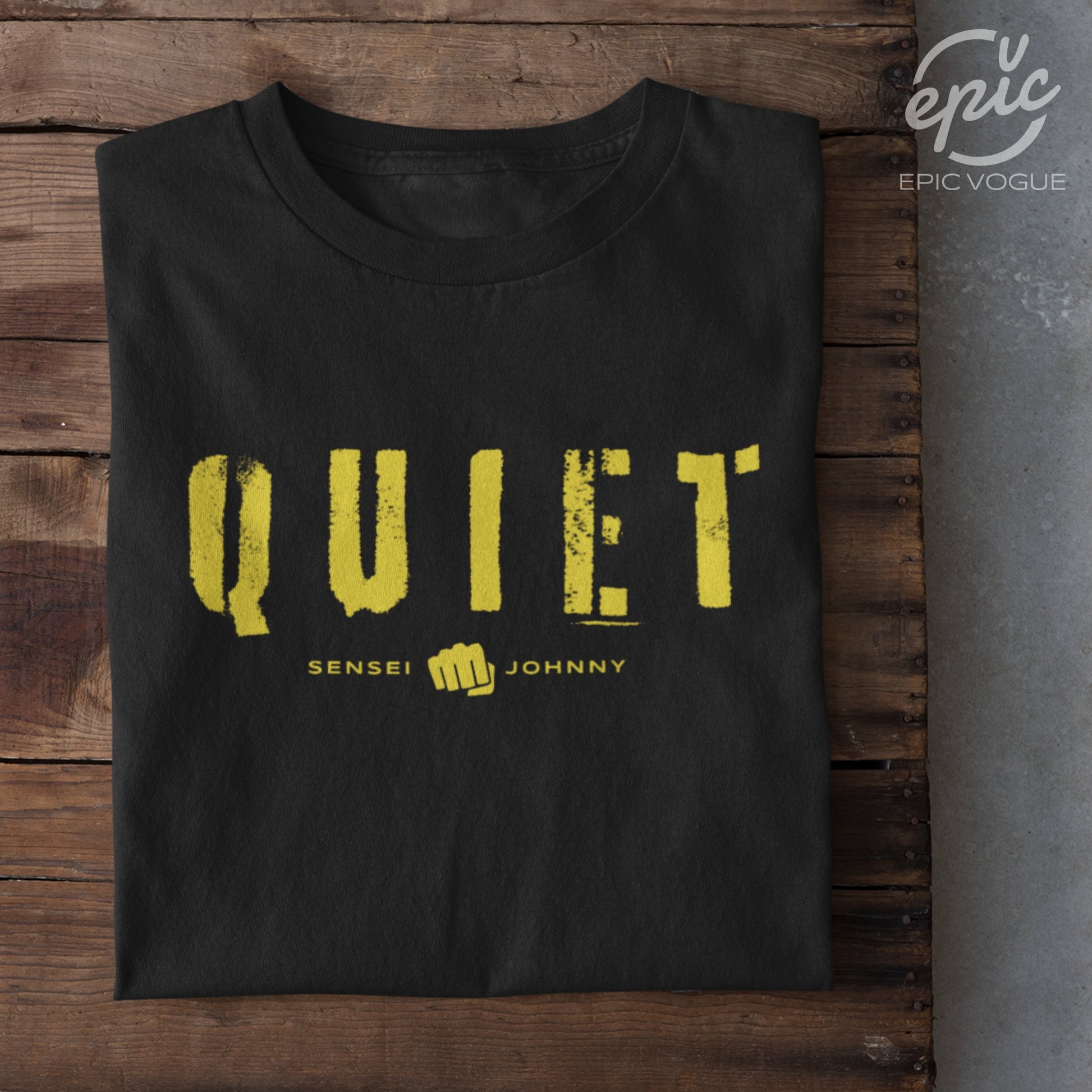 Quiet, Black T-Shirt