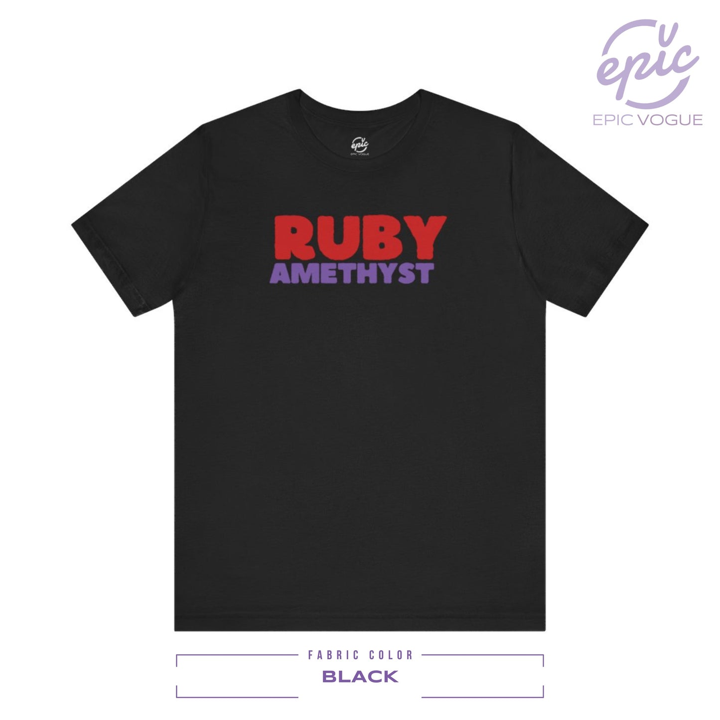 Ruby Amethyst, Black T-Shirt