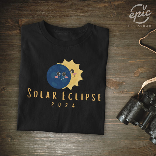 Solar Eclipse 2024, Black T-Shirt