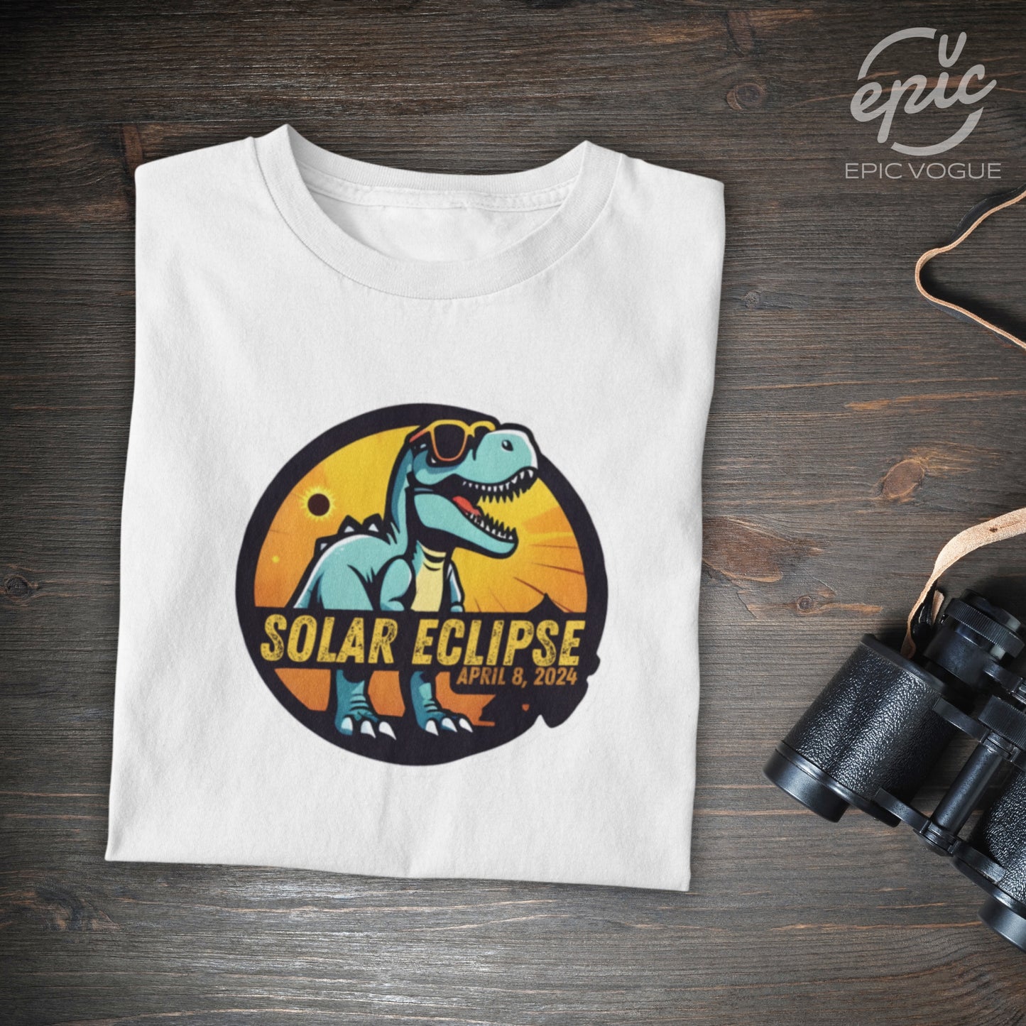 Solar Eclipse 2024, White T-Shirt