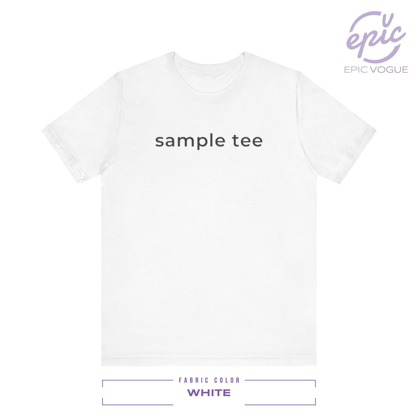 Sample Tee, White T-Shirt