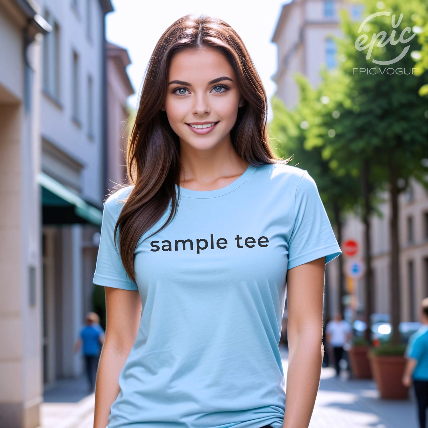 Sample Tee, Baby Blue T-Shirt