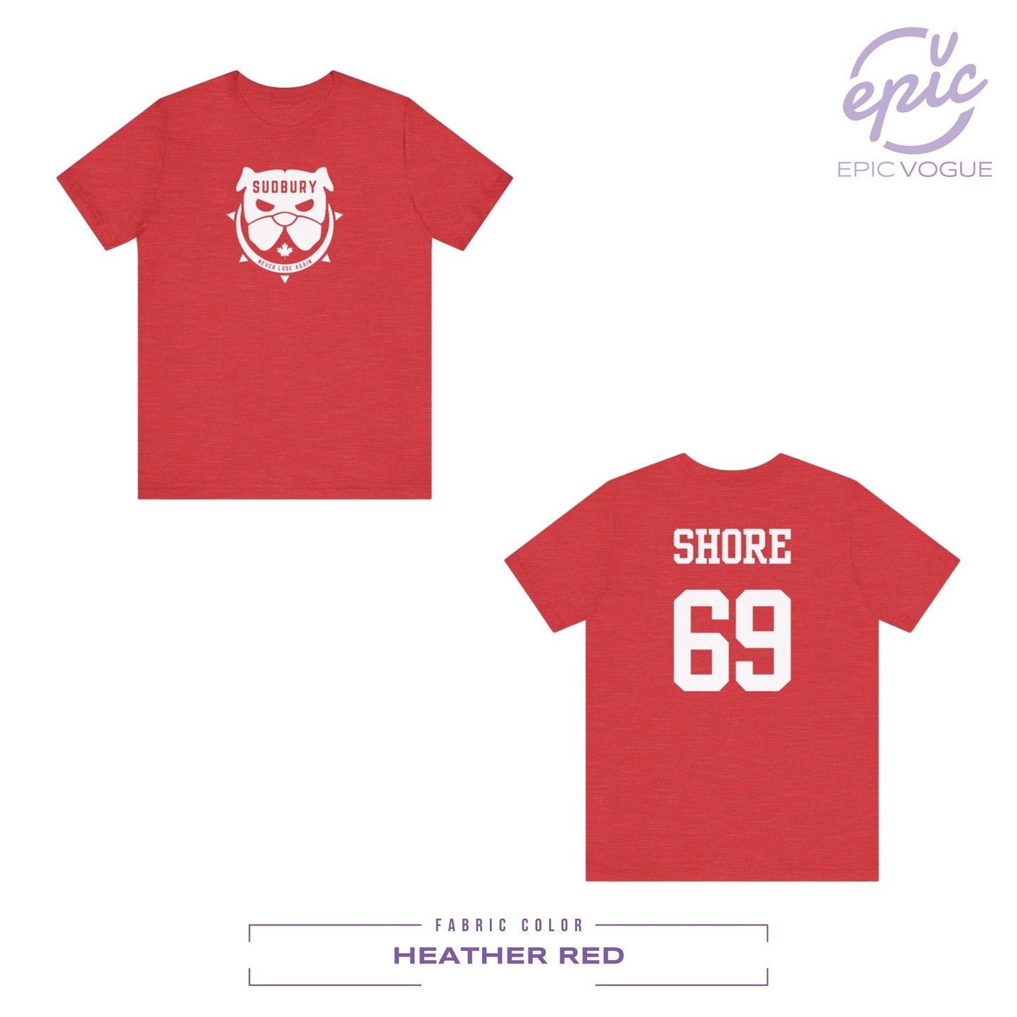 Shore 69, Heather Red T-Shirt