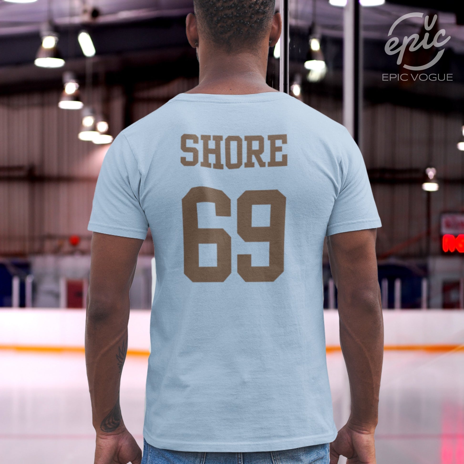 Shore 69, Baby Blue T-Shirt, Backside