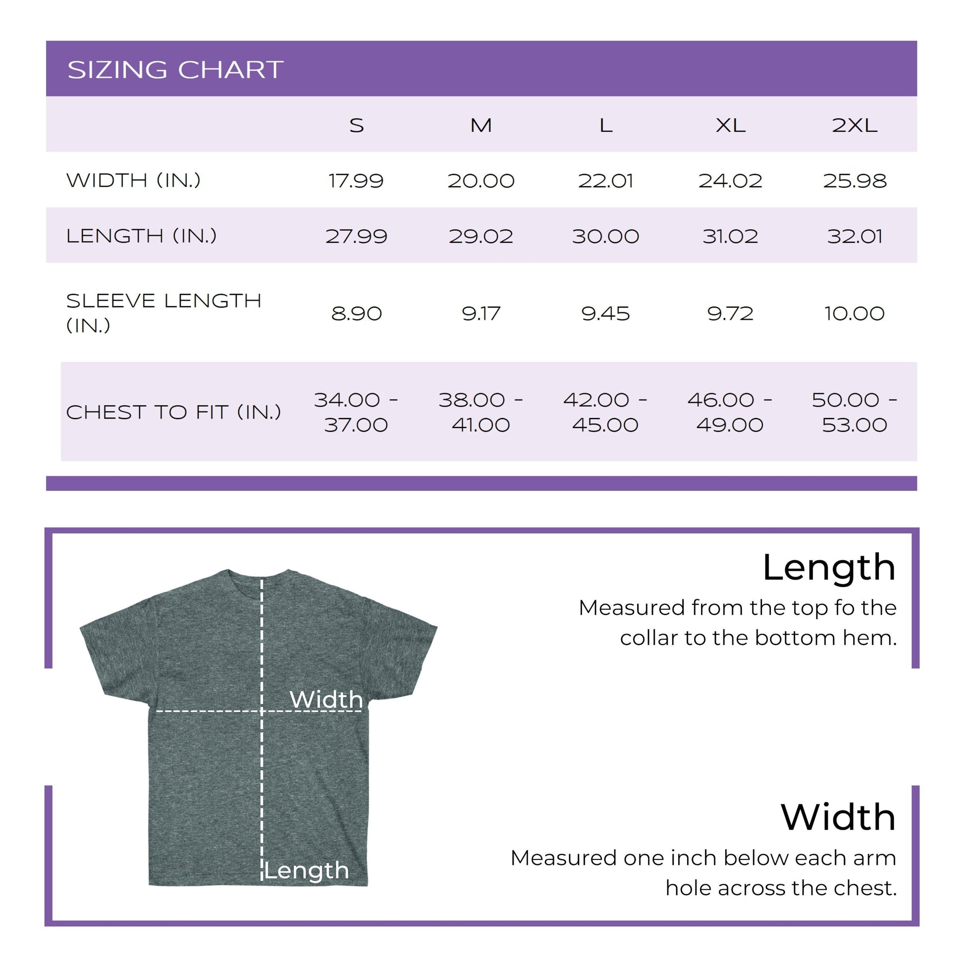 Sizing Chart