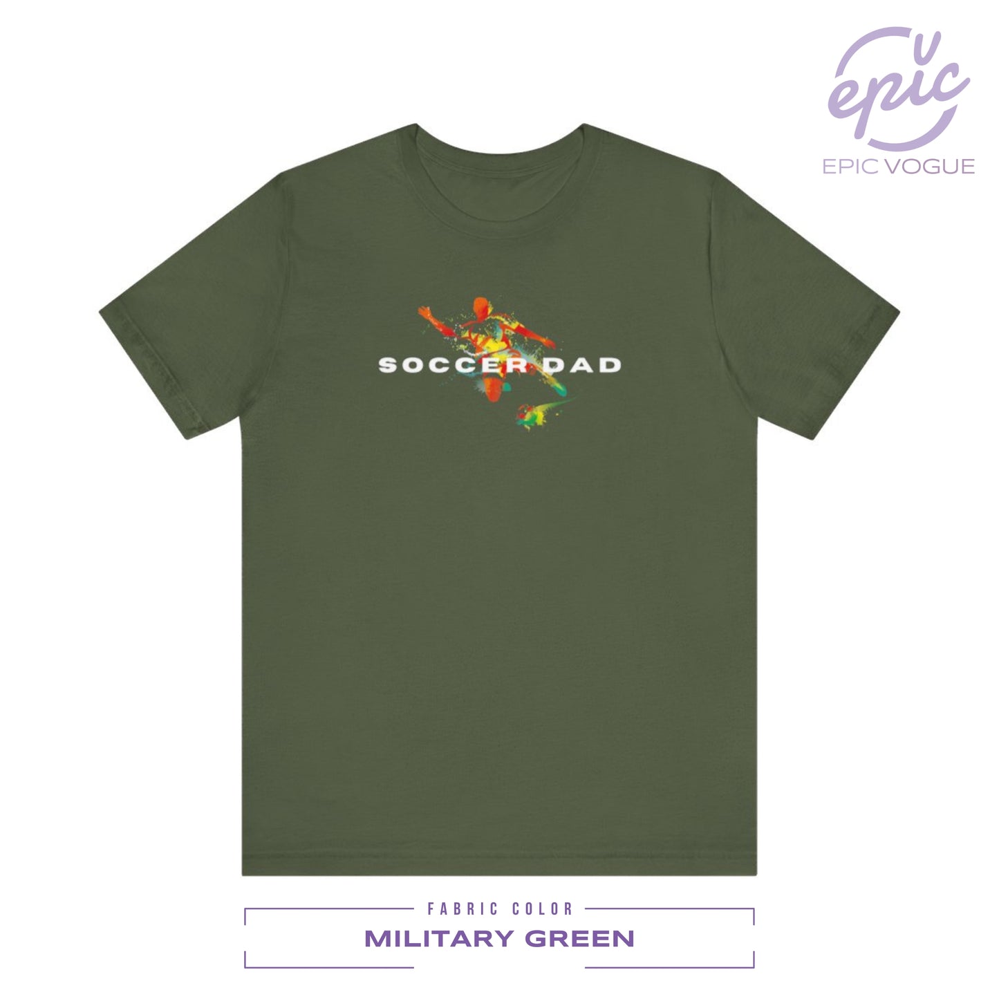 Soccer Dad, Military Green T-Shirt