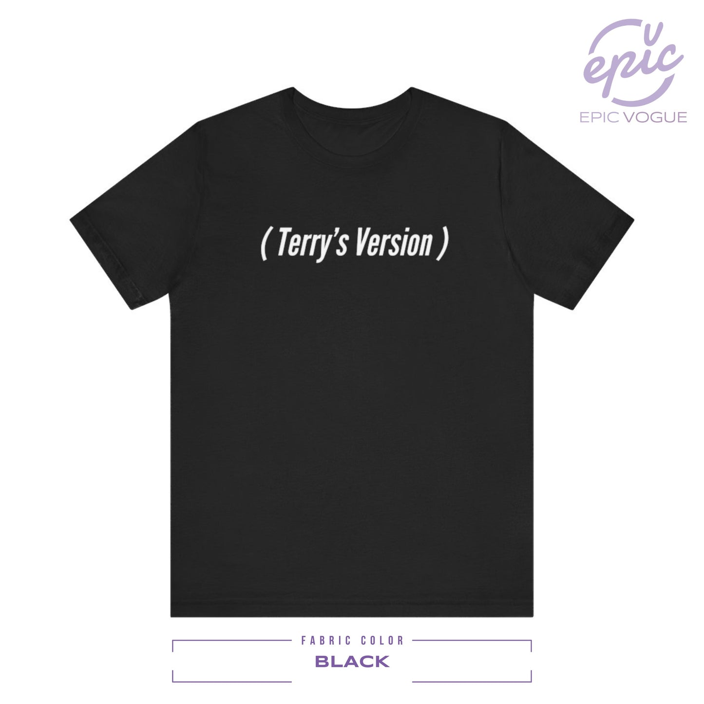 Terry's Version, Black T-Shirt