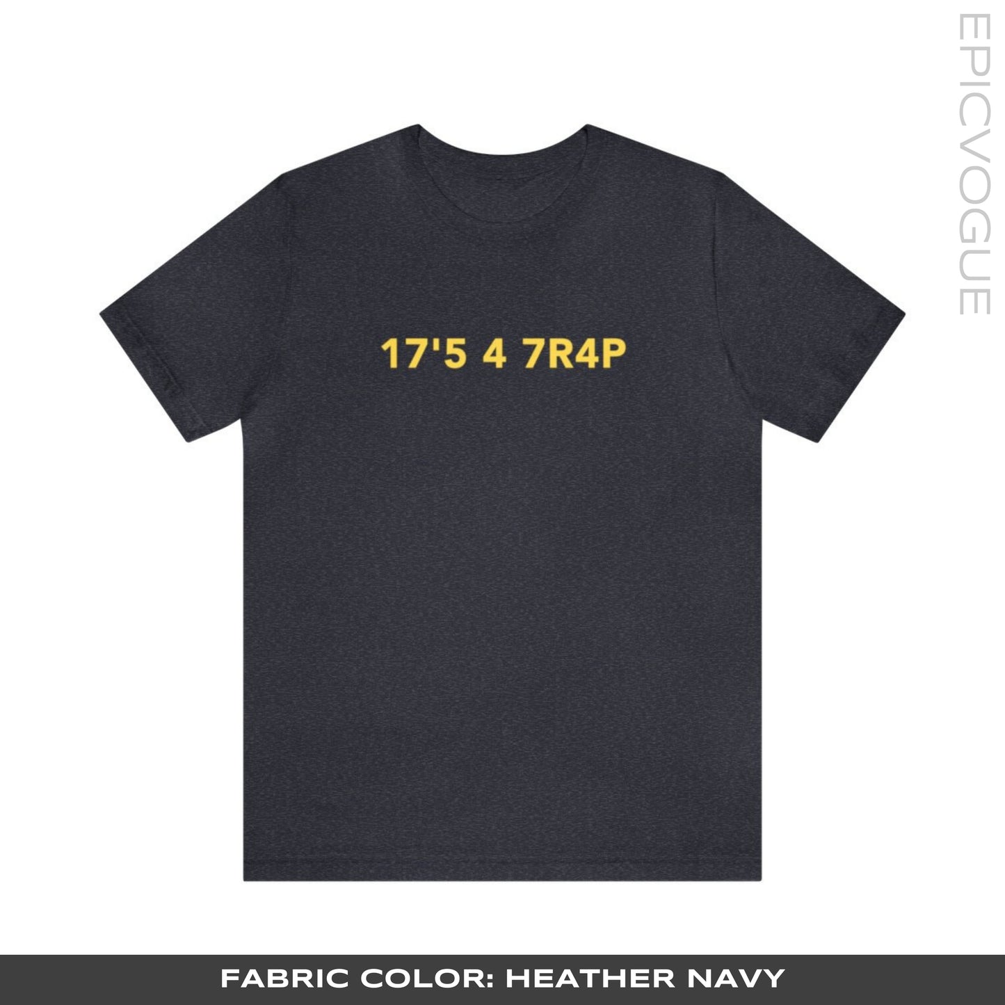 It's A Trap, Heather Navy T-Shirt