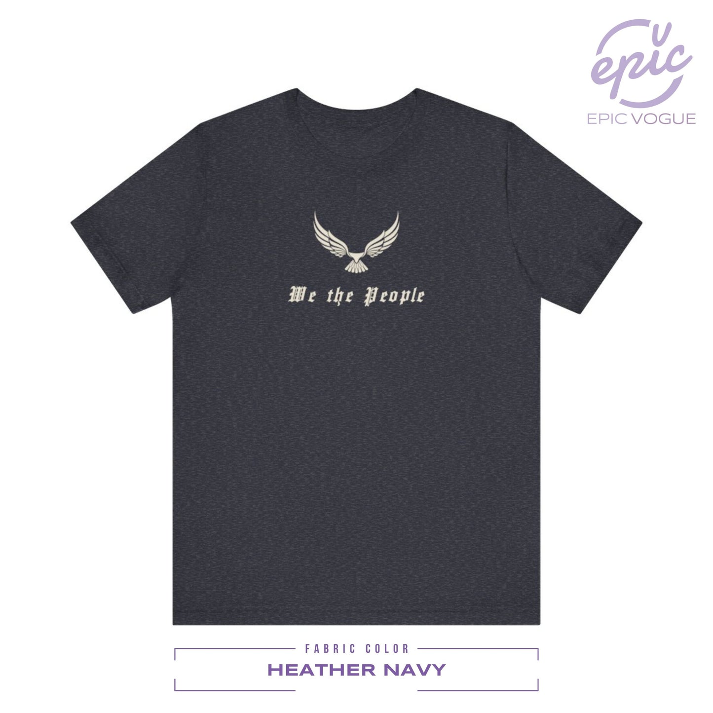 We the People, Heather Navy T-Shirt