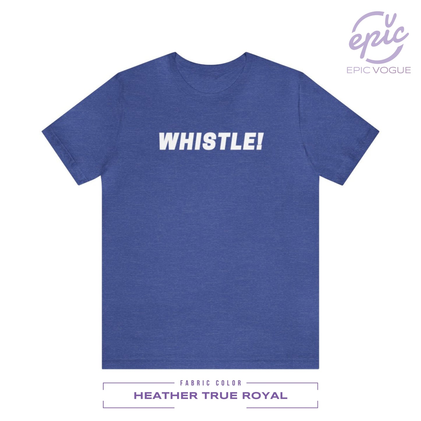 Whistle, Heather True Royal T-Shirt