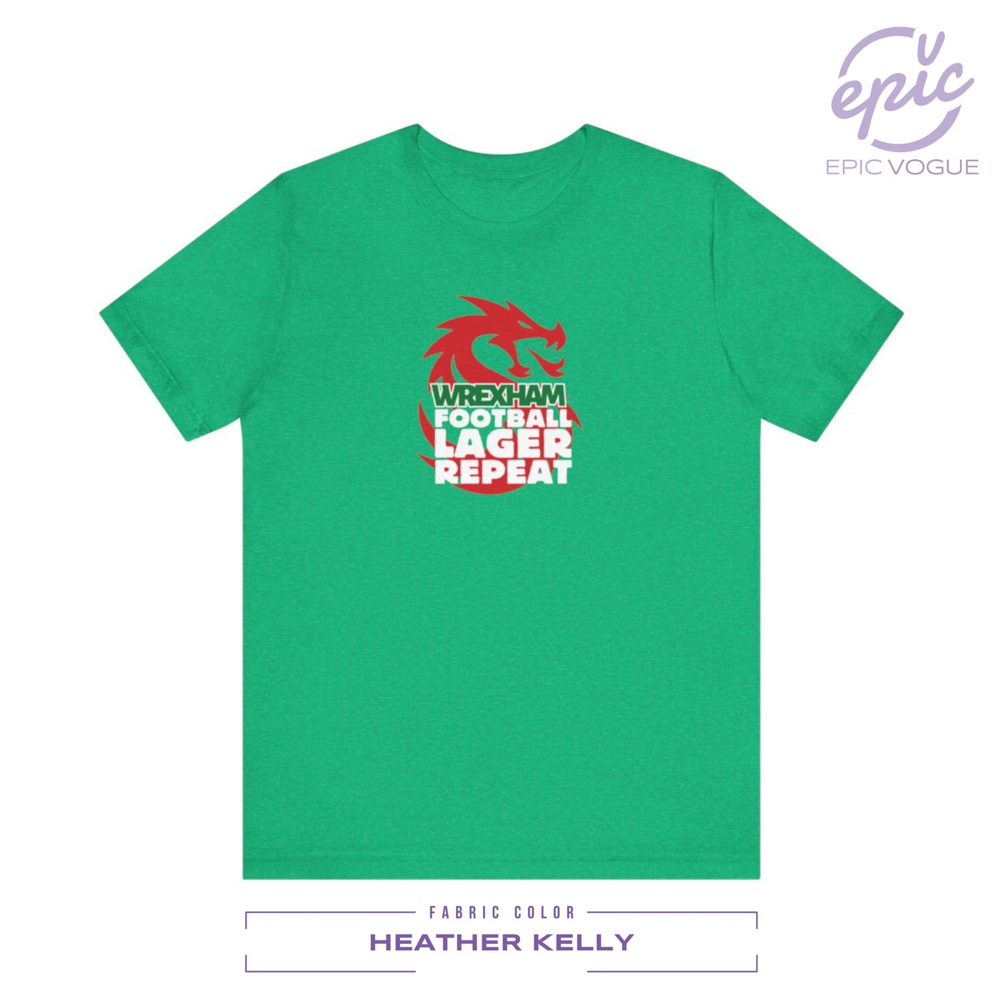 Wrexham, Football Lager Repeat, Heather Kelly T-Shirt