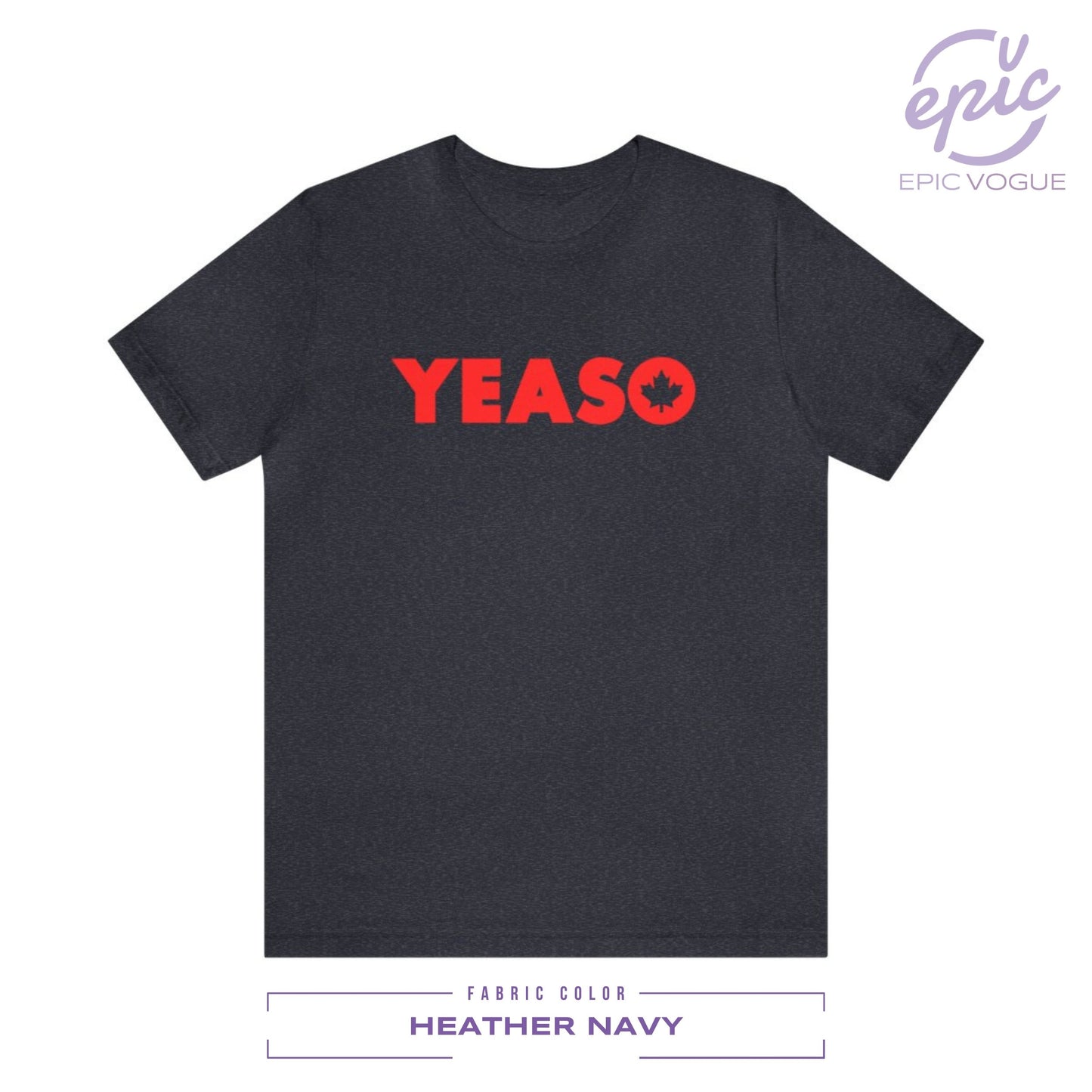 YeaSo, Heather Navy T-Shirt