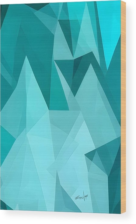 The Geometric Continuum, Wood Print, Watercolor, Geometric Patterns, Wall Décor, Wall Art, Artwork, Art Piece