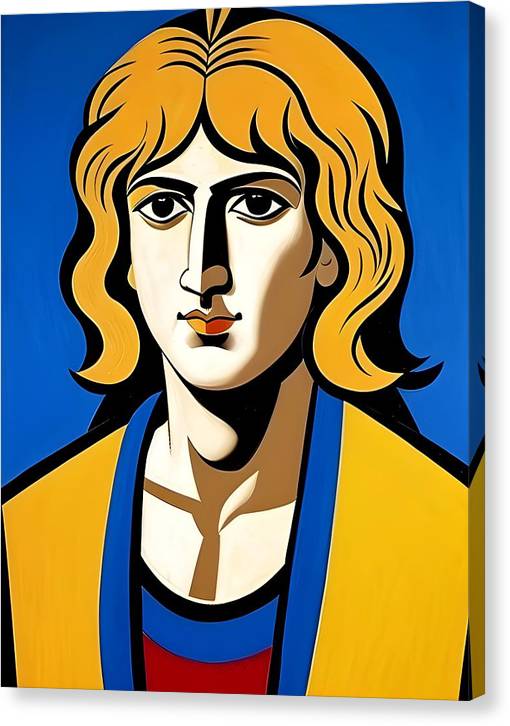 Alexander The Great, Abstract Portrait, Canvas Print, Oil On Canvas, Portrait of Alexander The Great, Wall Décor, Wall Art, Art Piece