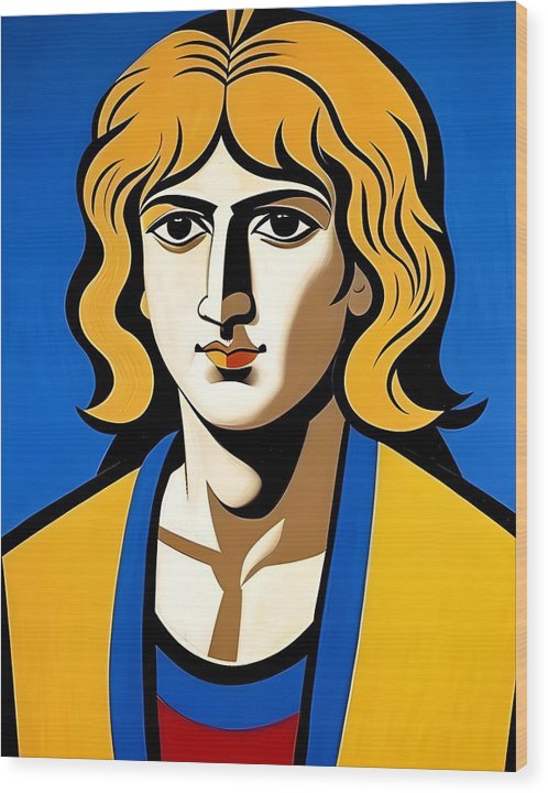 Alexander The Great, Abstract Portrait, Wood Print, Oil On Canvas, Portrait of Alexander The Great, Wall Décor, Wall Art, Art Piece