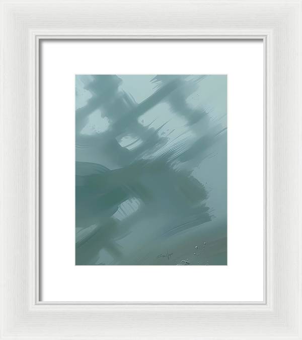 Below, Framed Print, Wall Décor, Wall Art, Artwork, Art Piece, Patterns, Ocean Patterns, Wave Patterns, Teal Patterns, Marine, Aquatic