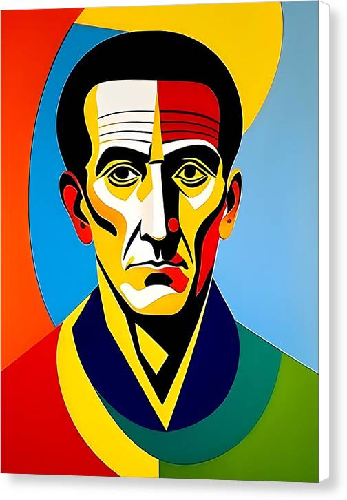 Caesar, Abstract Portrait, Canvas Print, Oil On Canvas, Portrait of Julius Caesar, Julius Caesar Art, Wall Décor, Wall Art, Art Piece