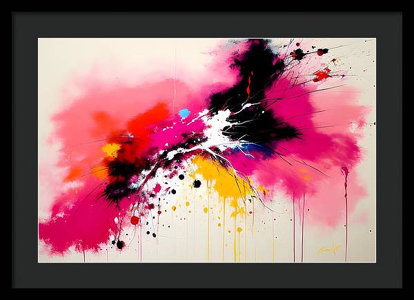 Catch, Framed Print, Oil on Canvas, Abstract Painting, Multicolor Art, Abstract Art, Abstract Artwork, Wall Décor, Wall Art, Artwork