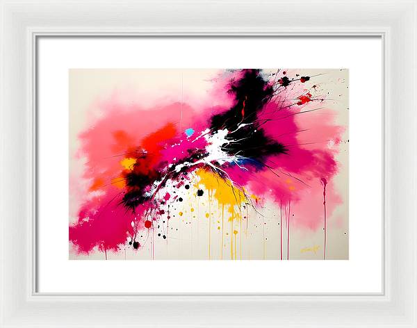 Catch, Framed Print, Oil on Canvas, Abstract Painting, Multicolor Art, Abstract Art, Abstract Artwork, Wall Décor, Wall Art, Artwork