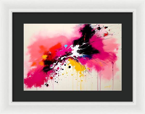 Catch, Framed Print, Oil on Canvas, Abstract Painting, Multicolor Art, Abstract Art, Abstract Artwork, Wall Décor, Wall Art, Artwork