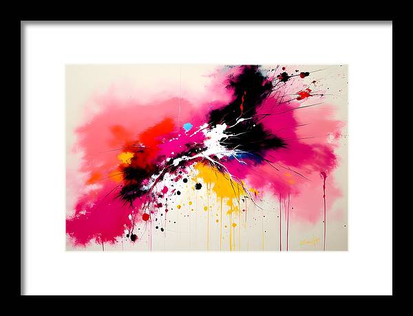 Catch, Framed Print, Oil on Canvas, Abstract Painting, Multicolor Art, Abstract Art, Abstract Artwork, Wall Décor, Wall Art, Artwork