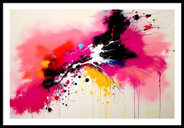 Catch, Framed Print, Oil on Canvas, Abstract Painting, Multicolor Art, Abstract Art, Abstract Artwork, Wall Décor, Wall Art, Artwork