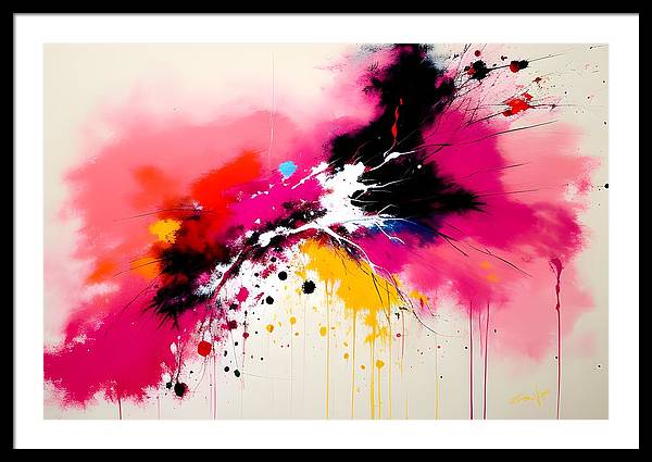 Catch, Framed Print, Oil on Canvas, Abstract Painting, Multicolor Art, Abstract Art, Abstract Artwork, Wall Décor, Wall Art, Artwork