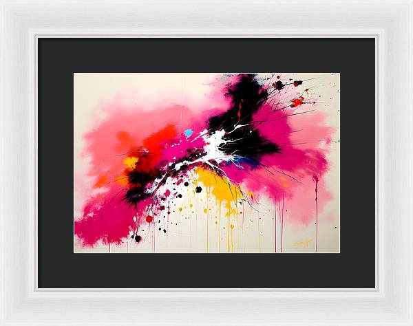 Catch, Framed Print, Oil on Canvas, Abstract Painting, Multicolor Art, Abstract Art, Abstract Artwork, Wall Décor, Wall Art, Artwork