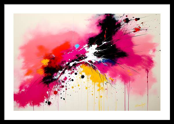 Catch, Framed Print, Oil on Canvas, Abstract Painting, Multicolor Art, Abstract Art, Abstract Artwork, Wall Décor, Wall Art, Artwork