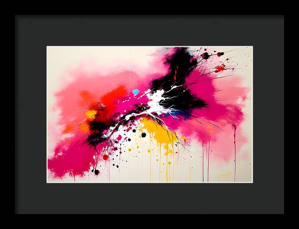 Catch, Framed Print, Oil on Canvas, Abstract Painting, Multicolor Art, Abstract Art, Abstract Artwork, Wall Décor, Wall Art, Artwork