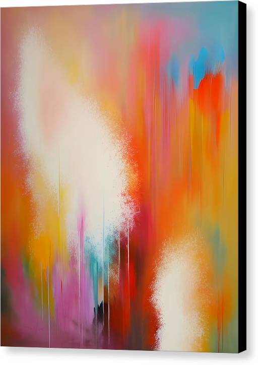 Ice Cream, Canvas Print, Oil on Canvas, Abstract Painting, Multicolor Art, Wall Décor, Wall Art, Artwork, Art Piece, Abstract Art