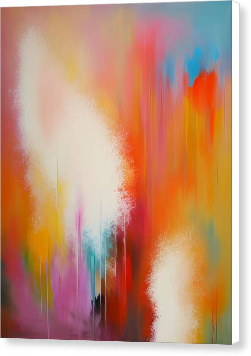 Ice Cream, Canvas Print, Oil on Canvas, Abstract Painting, Multicolor Art, Wall Décor, Wall Art, Artwork, Art Piece, Abstract Art