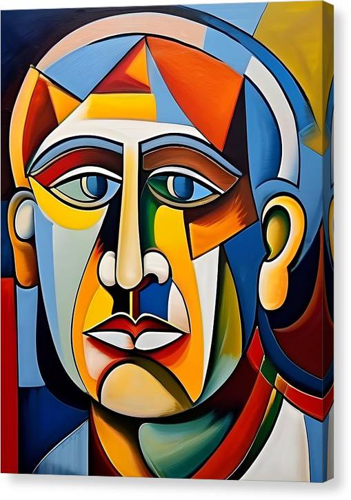 Nero, Canvas Print, Abstract Portrait, Oil On Canvas, Nero Claudius Caesar Portrait, Portrait of Nero Claudius Caesar, Wall Décor, Wall Art