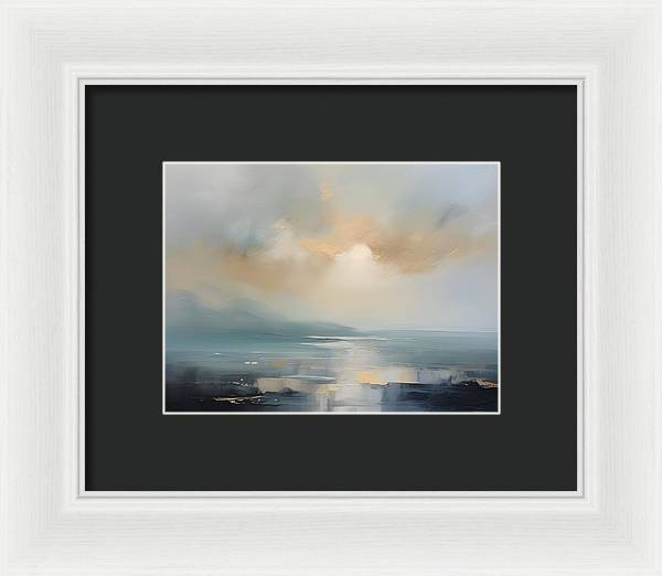 Ocean Mist, Framed Print, Oil On Canvas, Abstract Impressionism, Abstract Art, Impressionism Artwork, Ocean Art, Wall Décor, Wall Art