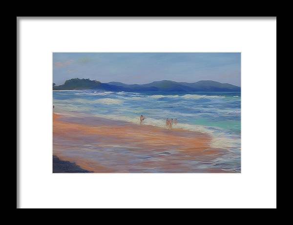 Playa Mina, Framed Print, Oil on Canvas, Landscape Painting, Impressionistic Landscape, Costa Rica Landscape, Beach Landscape, Impressionistic Costa Rica, Wall Art, Wall Décor, Artwork, Art Piece