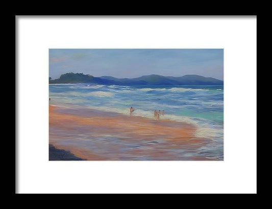 Playa Mina, Framed Print, Oil on Canvas, Landscape Painting, Impressionistic Landscape, Costa Rica Landscape, Beach Landscape, Impressionistic Costa Rica, Wall Art, Wall Décor, Artwork, Art Piece