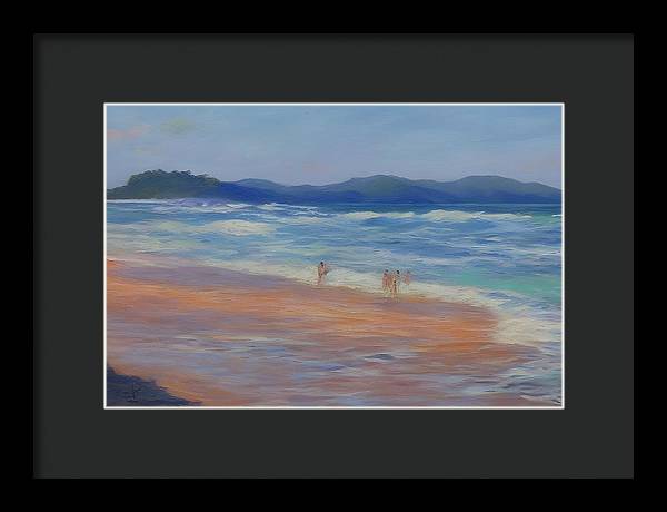 Playa Mina, Framed Print, Oil on Canvas, Landscape Painting, Impressionistic Landscape, Costa Rica Landscape, Beach Landscape, Impressionistic Costa Rica, Wall Art, Wall Décor, Artwork, Art Piece