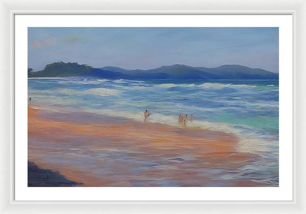 Playa Mina, Framed Print, Oil on Canvas, Landscape Painting, Impressionistic Landscape, Costa Rica Landscape, Beach Landscape, Impressionistic Costa Rica, Wall Art, Wall Décor, Artwork, Art Piece