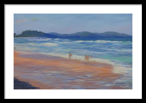 Playa Mina, Framed Print, Oil on Canvas, Landscape Painting, Impressionistic Landscape, Costa Rica Landscape, Beach Landscape, Impressionistic Costa Rica, Wall Art, Wall Décor, Artwork, Art Piece