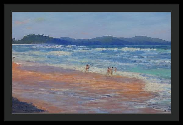 Playa Mina, Framed Print, Oil on Canvas, Landscape Painting, Impressionistic Landscape, Costa Rica Landscape, Beach Landscape, Impressionistic Costa Rica, Wall Art, Wall Décor, Artwork, Art Piece