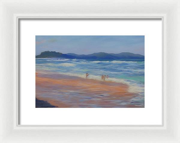 Playa Mina, Framed Print, Oil on Canvas, Landscape Painting, Impressionistic Landscape, Costa Rica Landscape, Beach Landscape, Impressionistic Costa Rica, Wall Art, Wall Décor, Artwork, Art Piece