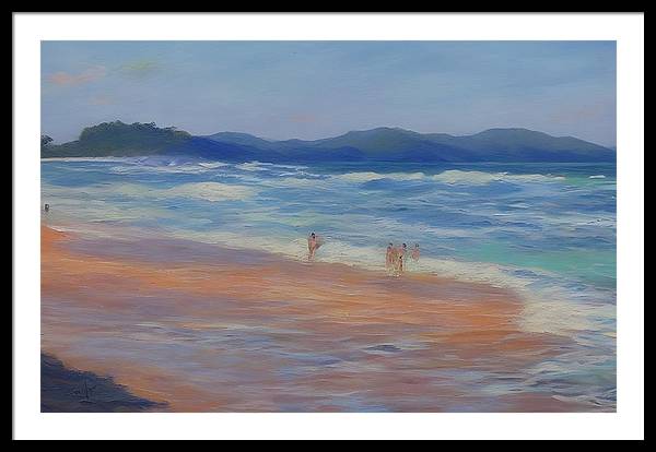 Playa Mina, Framed Print, Oil on Canvas, Landscape Painting, Impressionistic Landscape, Costa Rica Landscape, Beach Landscape, Impressionistic Costa Rica, Wall Art, Wall Décor, Artwork, Art Piece