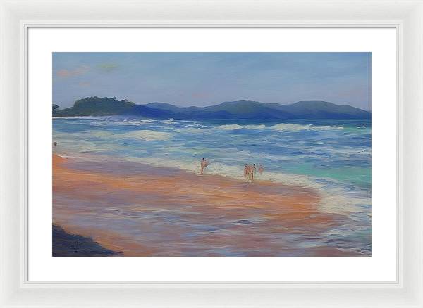 Playa Mina, Framed Print, Oil on Canvas, Landscape Painting, Impressionistic Landscape, Costa Rica Landscape, Beach Landscape, Impressionistic Costa Rica, Wall Art, Wall Décor, Artwork, Art Piece