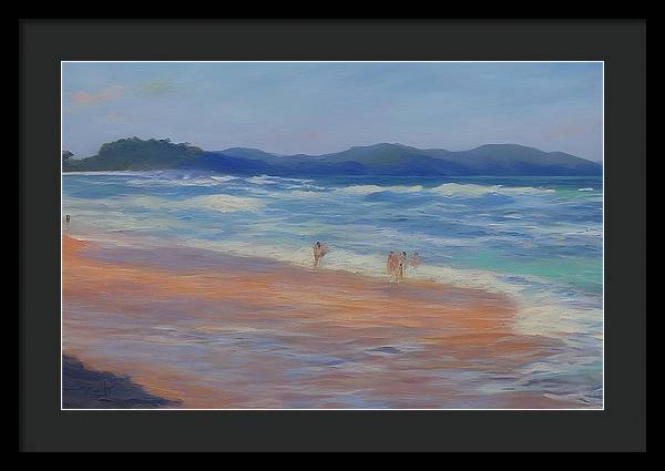 Playa Mina, Framed Print, Oil on Canvas, Landscape Painting, Impressionistic Landscape, Costa Rica Landscape, Beach Landscape, Impressionistic Costa Rica, Wall Art, Wall Décor, Artwork, Art Piece