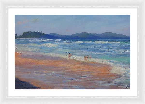 Playa Mina, Framed Print, Oil on Canvas, Landscape Painting, Impressionistic Landscape, Costa Rica Landscape, Beach Landscape, Impressionistic Costa Rica, Wall Art, Wall Décor, Artwork, Art Piece