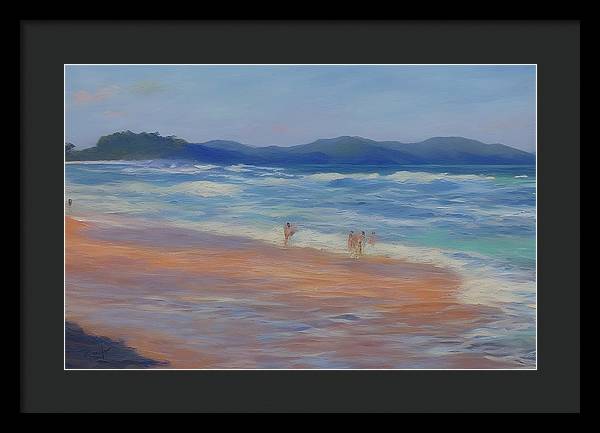 Playa Mina, Framed Print, Oil on Canvas, Landscape Painting, Impressionistic Landscape, Costa Rica Landscape, Beach Landscape, Impressionistic Costa Rica, Wall Art, Wall Décor, Artwork, Art Piece