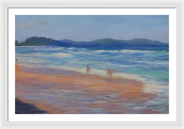 Playa Mina, Framed Print, Oil on Canvas, Landscape Painting, Impressionistic Landscape, Costa Rica Landscape, Beach Landscape, Impressionistic Costa Rica, Wall Art, Wall Décor, Artwork, Art Piece