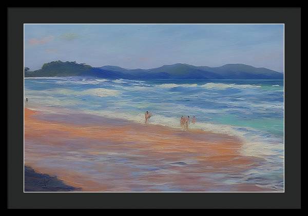 Playa Mina, Framed Print, Oil on Canvas, Landscape Painting, Impressionistic Landscape, Costa Rica Landscape, Beach Landscape, Impressionistic Costa Rica, Wall Art, Wall Décor, Artwork, Art Piece